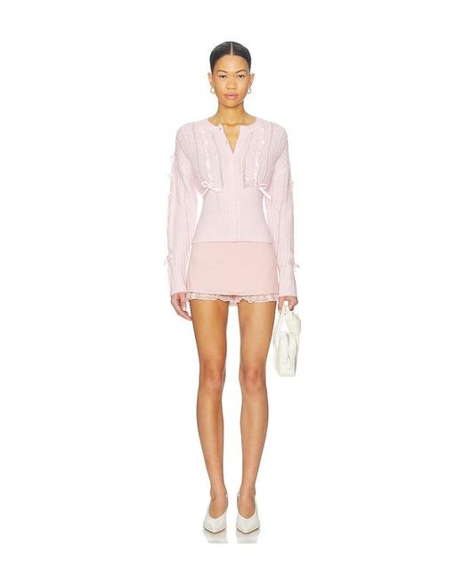 MAJORELLE Pink Lilyana Cardigan