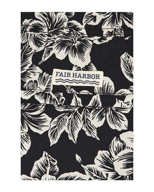 Fair Harbor Black Bungalow Swim Trunk for men