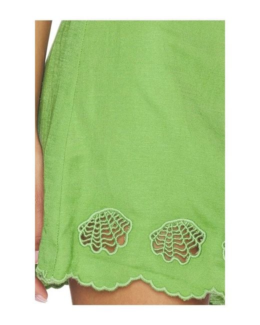 Astr Green Taniya Skirt