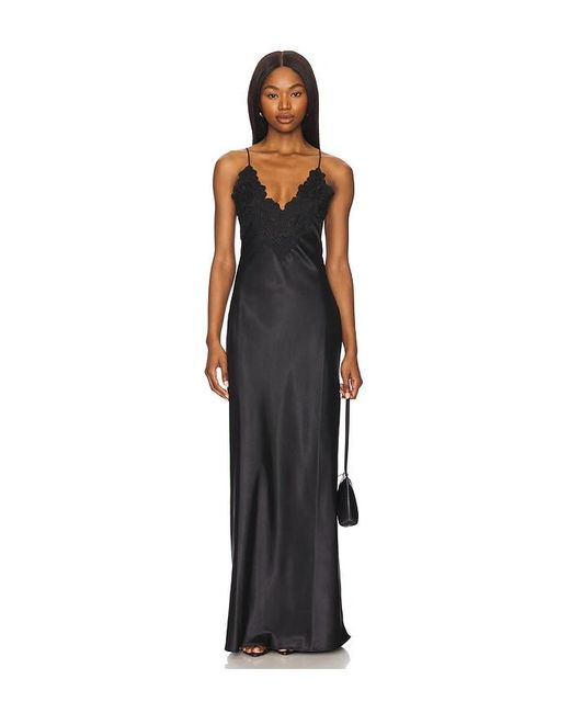 lovers and friends black dress Lovers and Friends Valerie Maxi Dress in Black