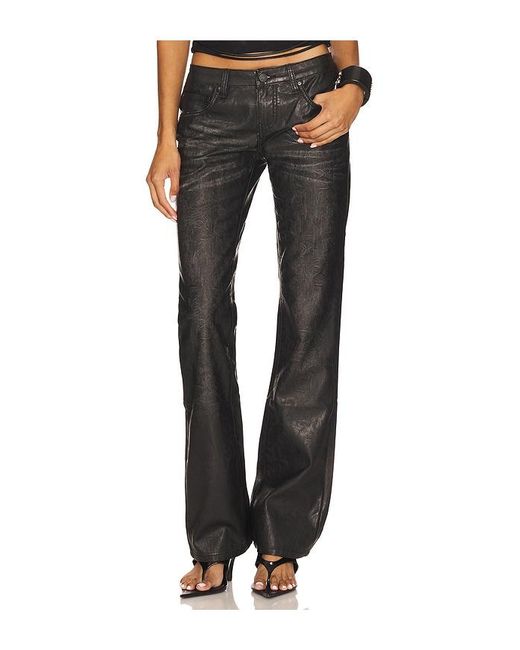 Jaded London Black Pu Cooper Jean