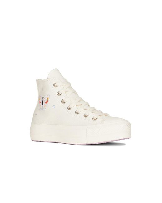 Converse Chuck Taylor All Star Hi Lift Spread Your Wings Sneaker in White |  Lyst UK