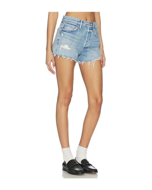 Agolde Blue Parker Shorts