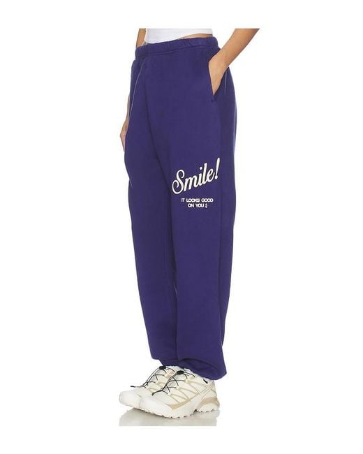 The Mayfair Group Blue Smile Sweatpants