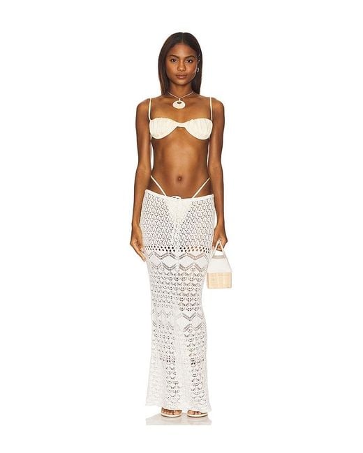 MORE TO COME White Maria Maxi Skirt