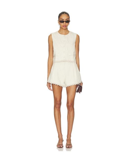 Amanda Uprichard White X Revolve Lucky Top