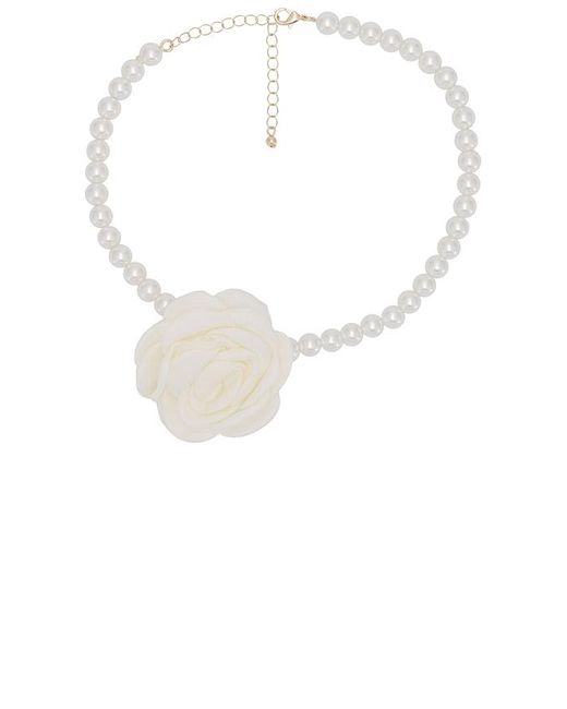 Lovers + Friends White Zosia Necklace