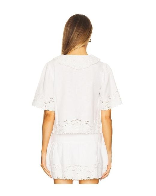 LPA White Clara Blouse