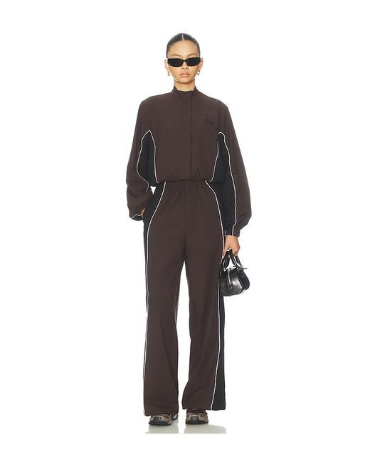 ROTATE BIRGER CHRISTENSEN Brown Crispy Woven Jacket