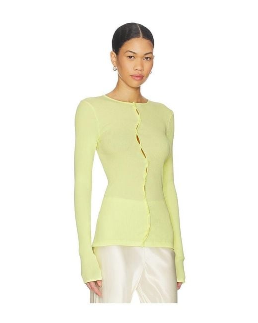 OperaSPORT Yellow Claire Seamless Top