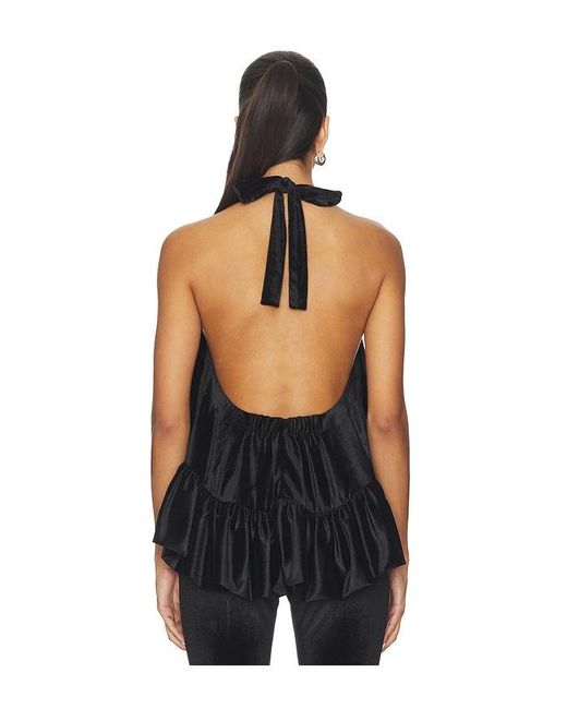 Azeeza Black Winston Velvet Top
