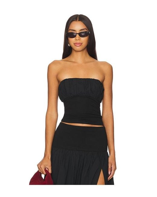 Lovers + Friends Black Mac Tube Top