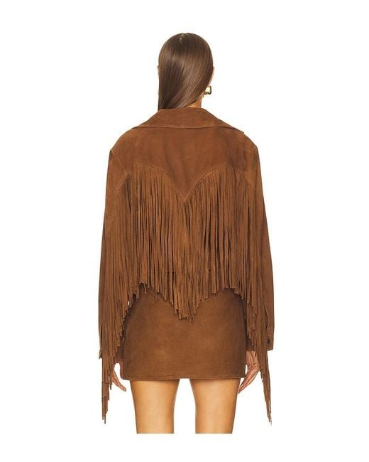 retroféte Brown Vonda Suede Jacket