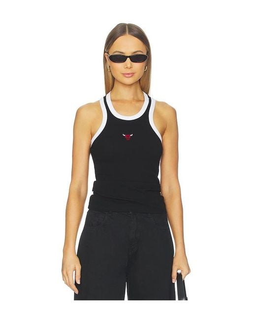 Terez Black X Revolve Chicago Bulls Scoop Armhole Rib Tank Top
