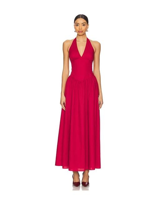 MORE TO COME Red Bexley Maxi Dress