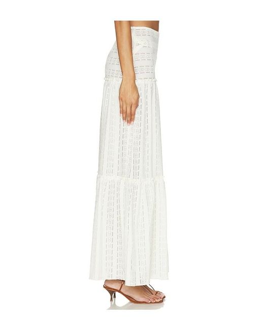 MORE TO COME White Darla Maxi Skirt