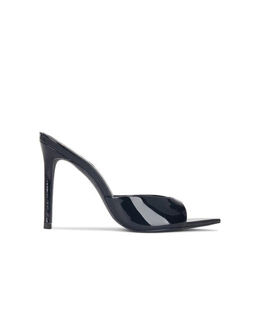 Black Suede Studio Blue Brea Mule