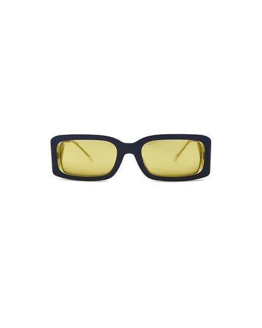 DIESEL Yellow Rectangle Sunglasses for men