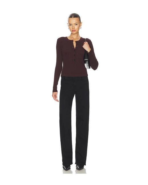 Citizens of Humanity Black Annina Straight Leg Jeans
