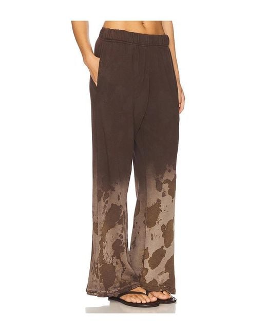 Michael Lauren Brown Mabel Wide Leg Pant