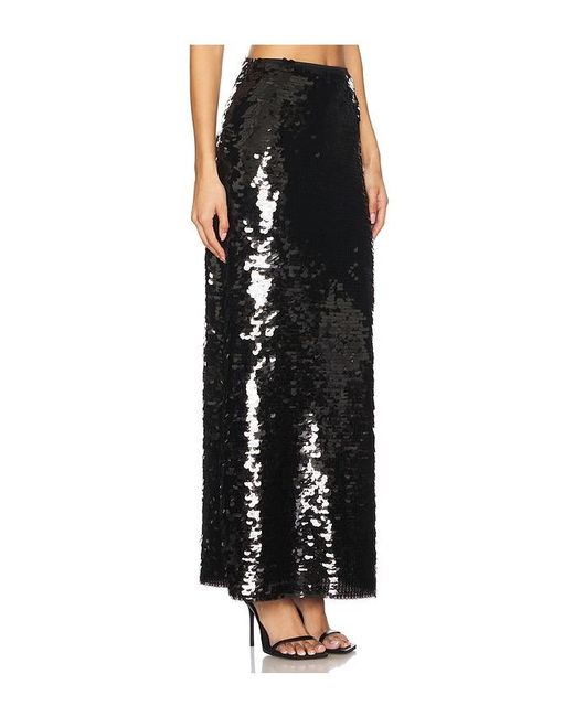 superdown Black Lydie Maxi Skirt