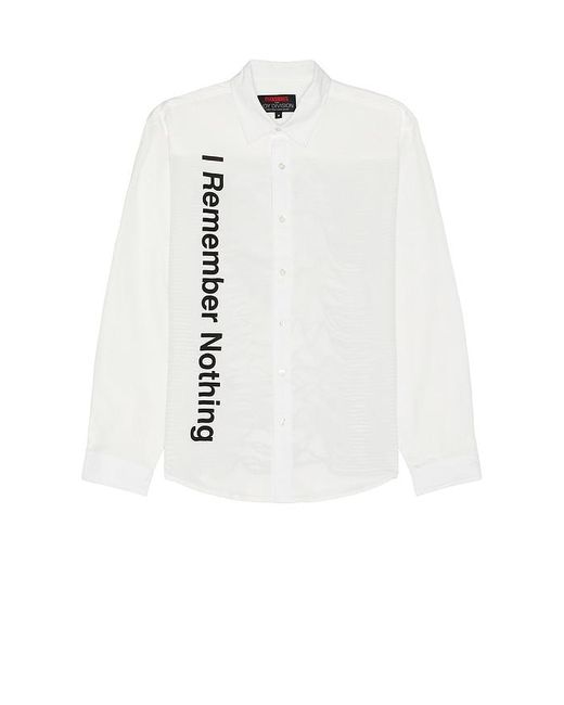 Pleasures White Nothing Button Down for men