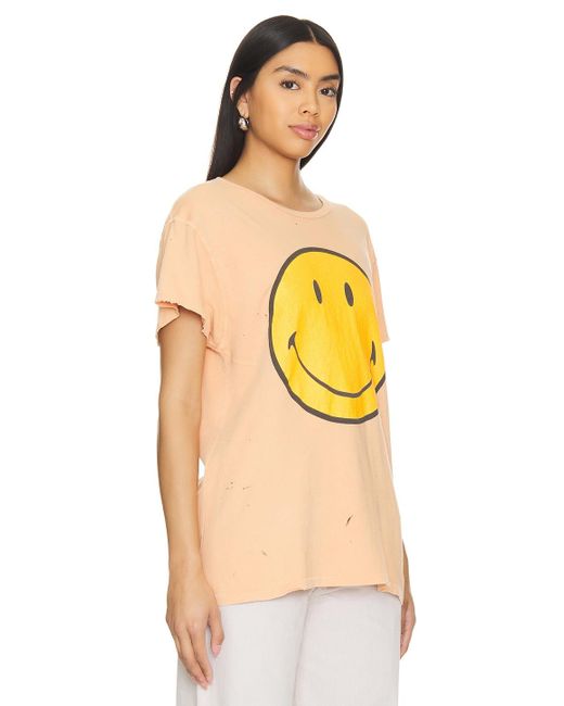 MadeWorn Keep Smiling Tシャツ Yellow