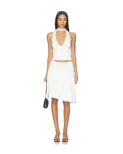 MAJORELLE White Celeste Skirt