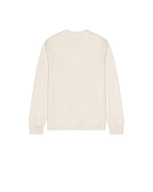 FRAME Natural Longsleeve Duofold Crew for men