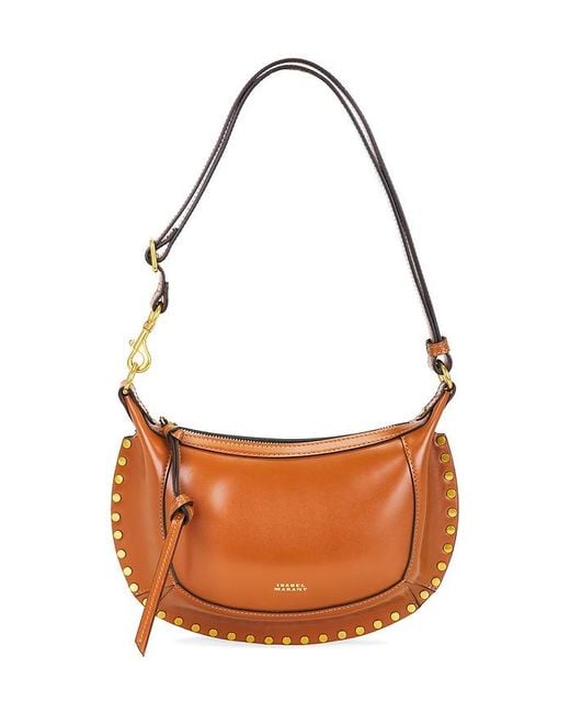 Isabel Marant Brown Oskan Moon Crossbody Bag