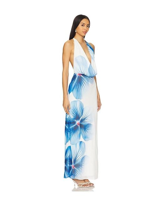 Runaway the Label Blue Jasmina Maxi Dress