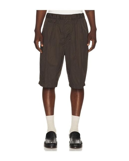 2 Pleats Relax Shorts Nyco Twill En Talla (También En M) Beams Plus de hombre de color Black