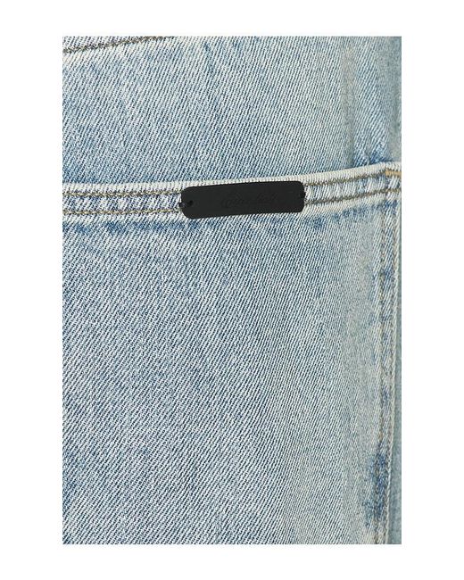 Fear Of God Blue Denim 5 Pocket Jeans for men