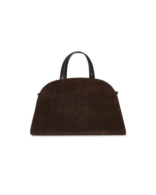 Tory Burch Brown Romy Suede Bauletto Bag