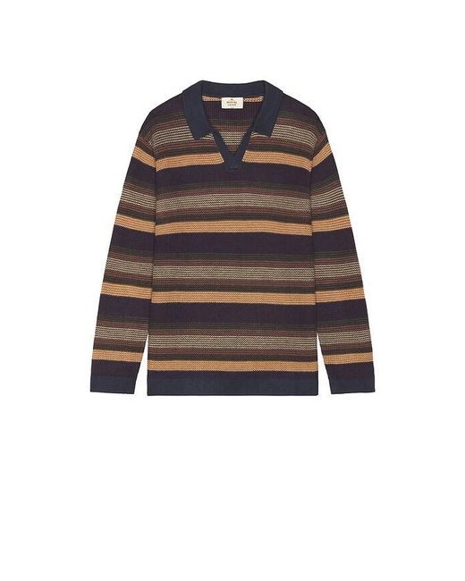 Marine Layer Black Liam Sweater Polo for men