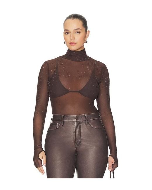 AFRM Black Milo Dew Drop Bodysuit