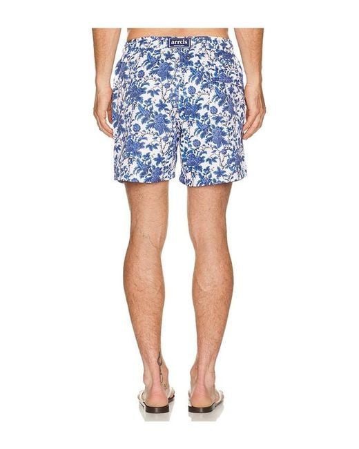 ARRELS Barcelona Blue Marmaris X Lazaro Rosa-Violan Classic Swim Shorts for men
