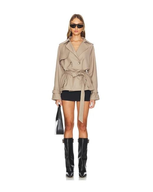 Lioness Natural Cropped Trencherous Coat