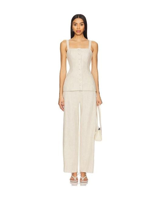 Faithfull The Brand White Meave Trouser