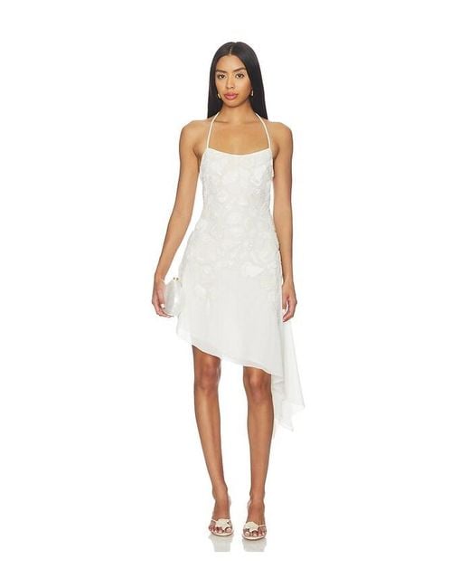 For Love & Lemons White Seaside Treasure Midi Dress