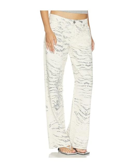 A.Brand White 99 Baggy Jean