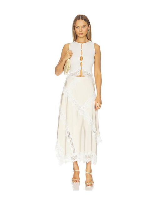 Lovers + Friends White Celina Top