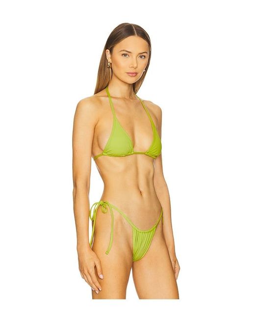Frankie's Bikinis Yellow Paradise Bikini Top
