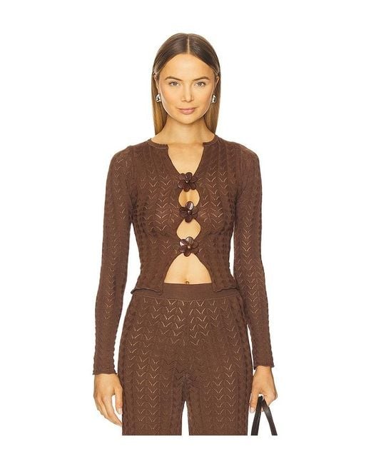AZULU Brown Marlowe Top