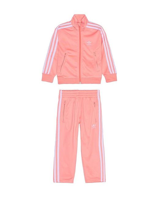 Adidas Originals Pink Kids Firebird Tracksuit