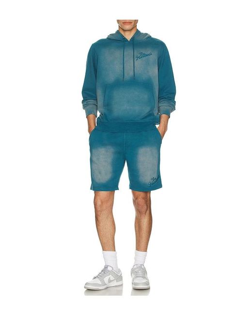 The Hundreds Blue Rugby Shorts for men