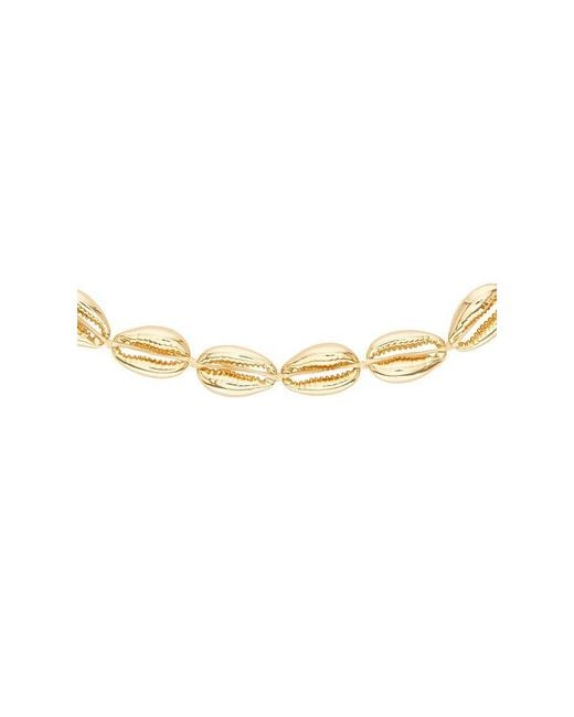 Ettika Metallic Cowrie Plated Necklace