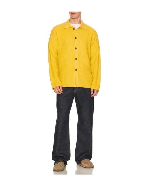 Isa Boulder Yellow Aurum Drift Shirt for men