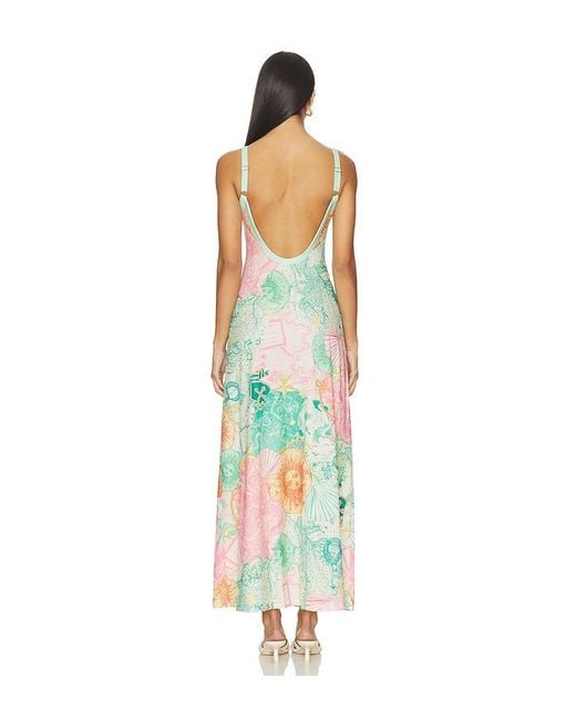 Kulani Kinis White Scoop Low Back Maxi Dress