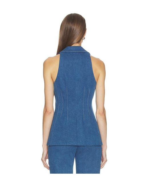 Veronica Beard Blue Costa Vest
